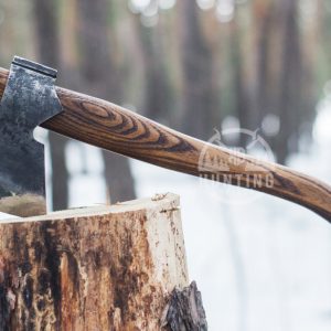 KBHK-30 CUSTOM HANDMADE MIDDLE CAMPING HATCHET WITH LONG HANDLE